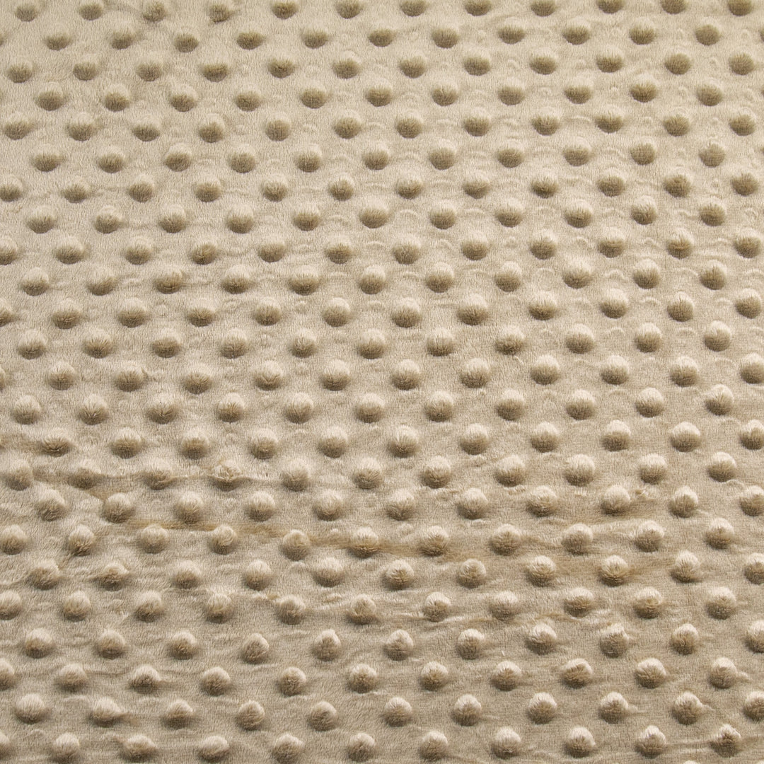 Camel Dimple Dot minky swatch