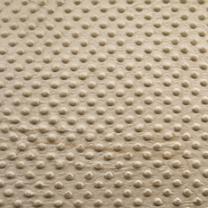 Camel Dimple Dot minky swatch