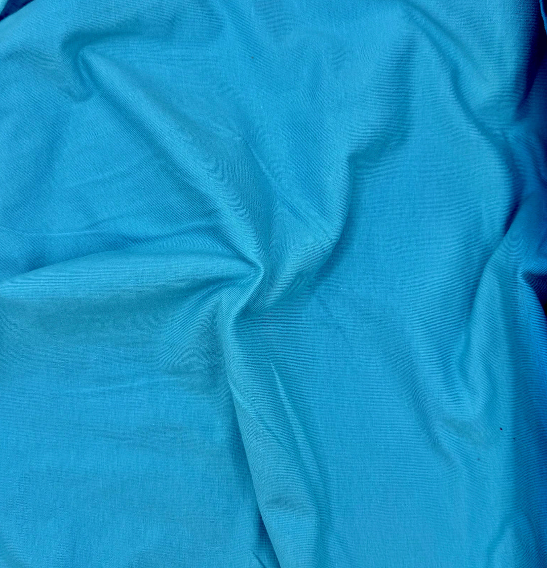 10 oz Cotton Spandex Swatch - Aqua