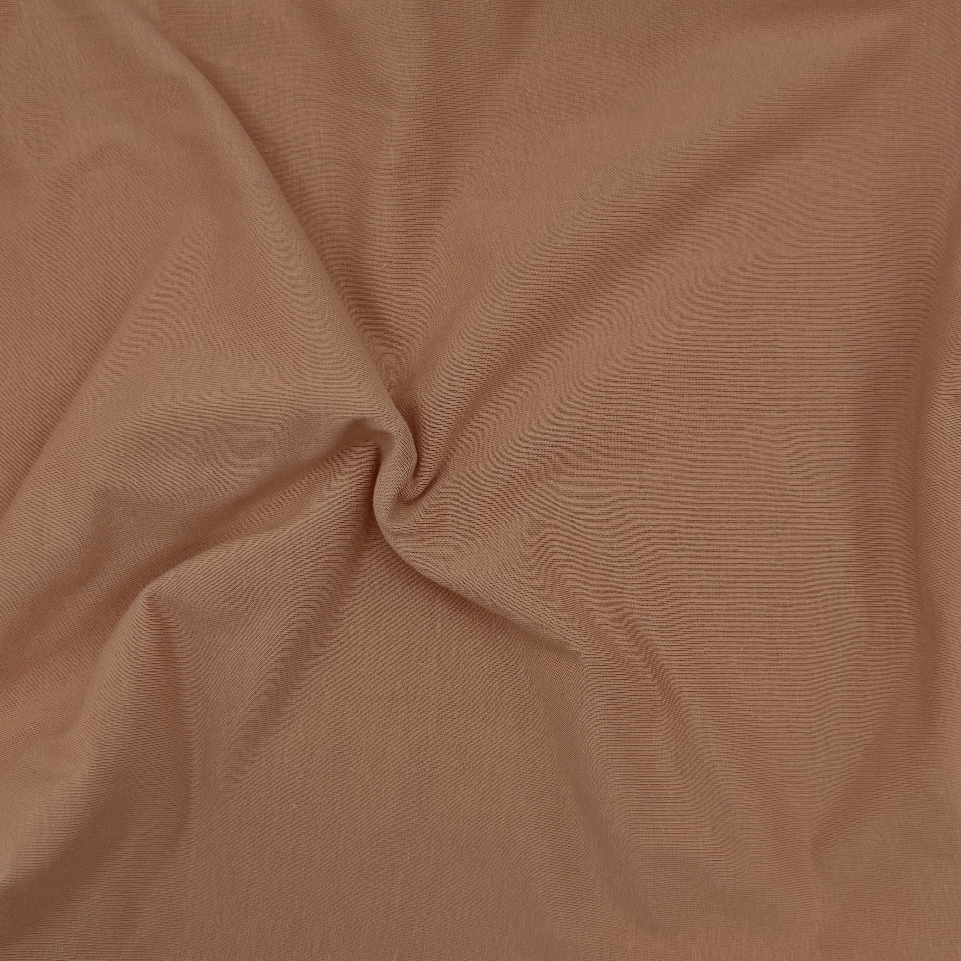 Dark Mocha Cotton Jersey Stretch Fabric | 10oz Knit Cloth