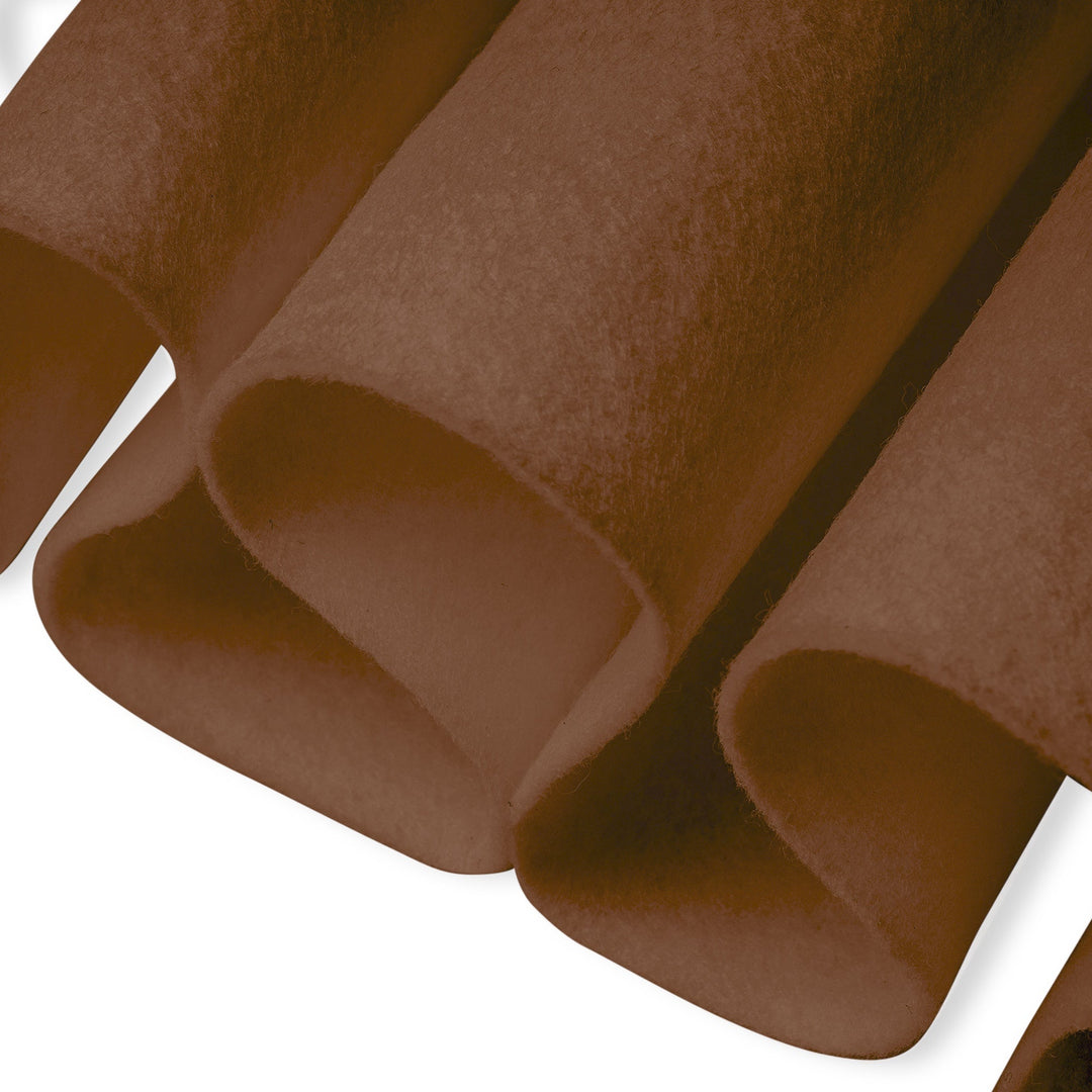 Close-up of brown fabric with a textured surface