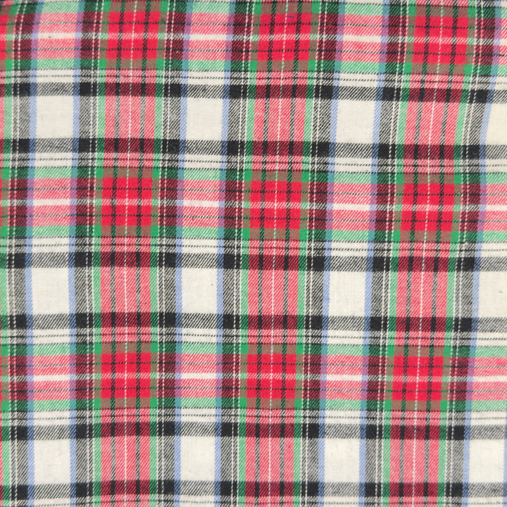 Holiday Tartan cotton flannel fabric by FabricLA — soft 5oz, 60 inches wide, Style 8.