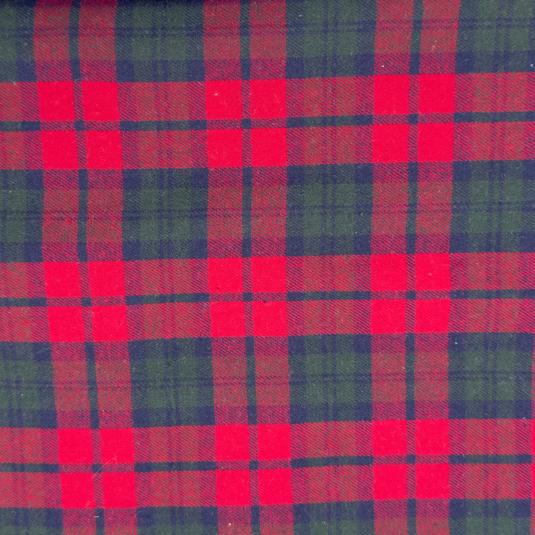 FabricLA 100% Cotton Flannel Fabric by the Yard – Soft 5oz, 60" Wide | Woodsman Scarlet Plaid | Quilting, Pajamas, Shirts, Blankets & Crafts | Style 24