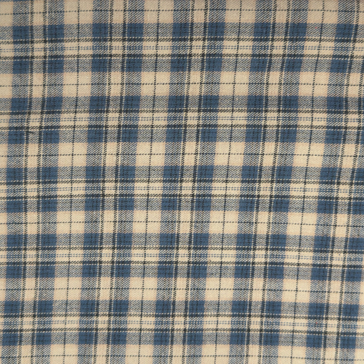 Timber Shore Plaid cotton flannel fabric by FabricLA — soft 5oz, 60 inches wide, Style 13.