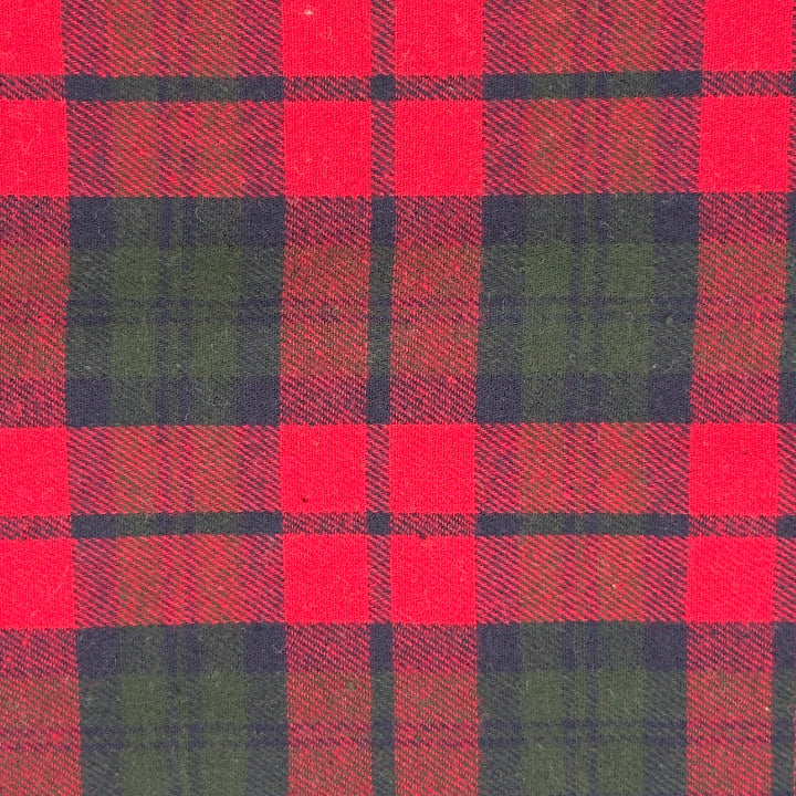 FabricLA 100% Cotton Flannel Fabric by the Yard – Soft 5oz, 60" Wide | Woodsman Scarlet Plaid | Quilting, Pajamas, Shirts, Blankets & Crafts | Style 24