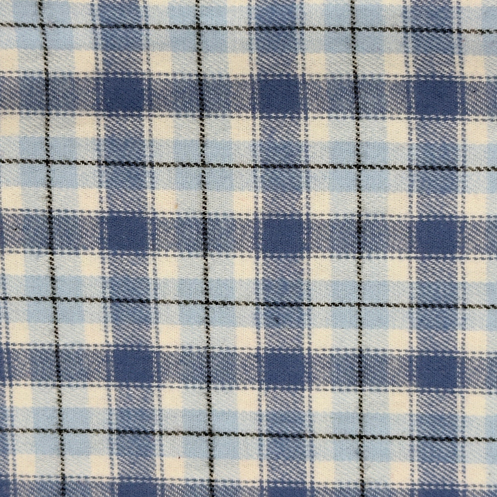 Plaid pattern with blue and beige colors