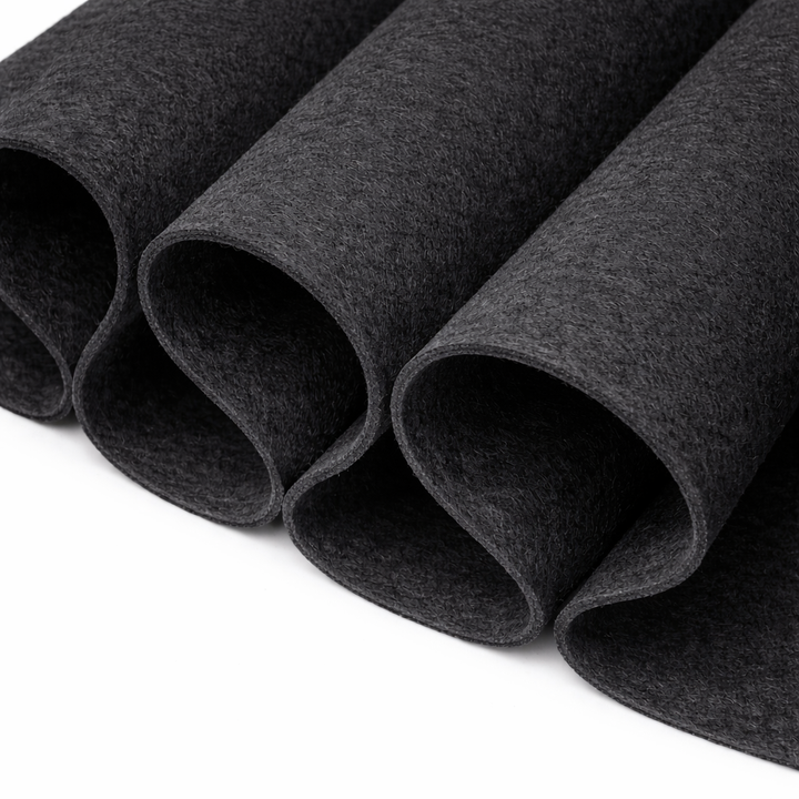 Dark Gray Acrylic Felt Fabric 1.6mm – 72" Wide, 160 GSM | By the Yard | FabricLA