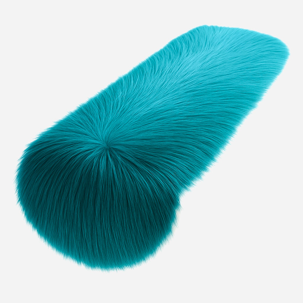 Luxurious Shaggy Faux Fur Tablecloth | Elegant Faux Fur for Dining Table by FabricLA