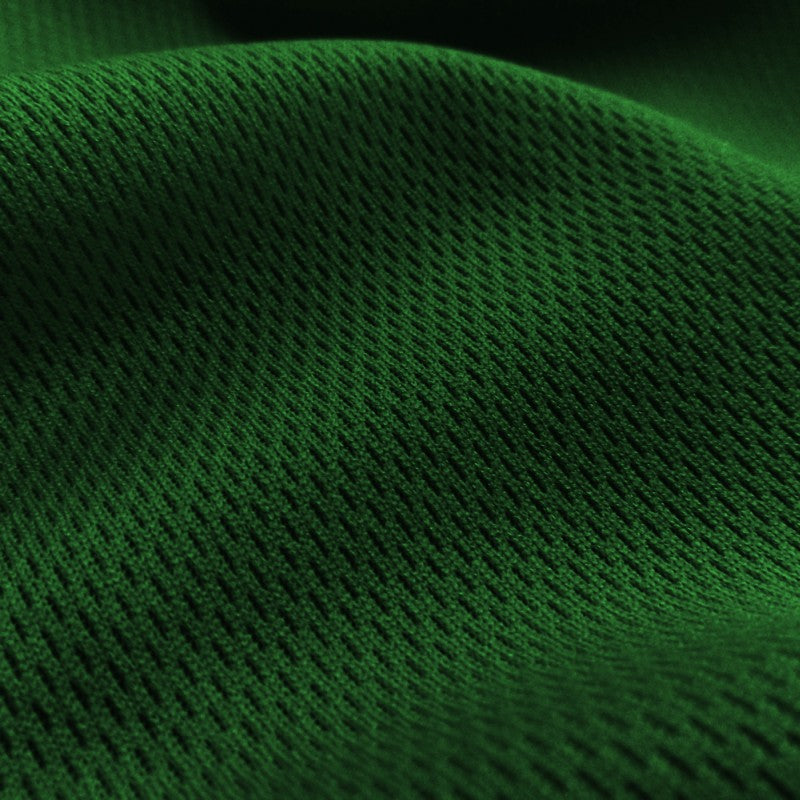 Heavy Dimple Mesh (Bird's Eye) fabric in Hunter Green, sold by the yard