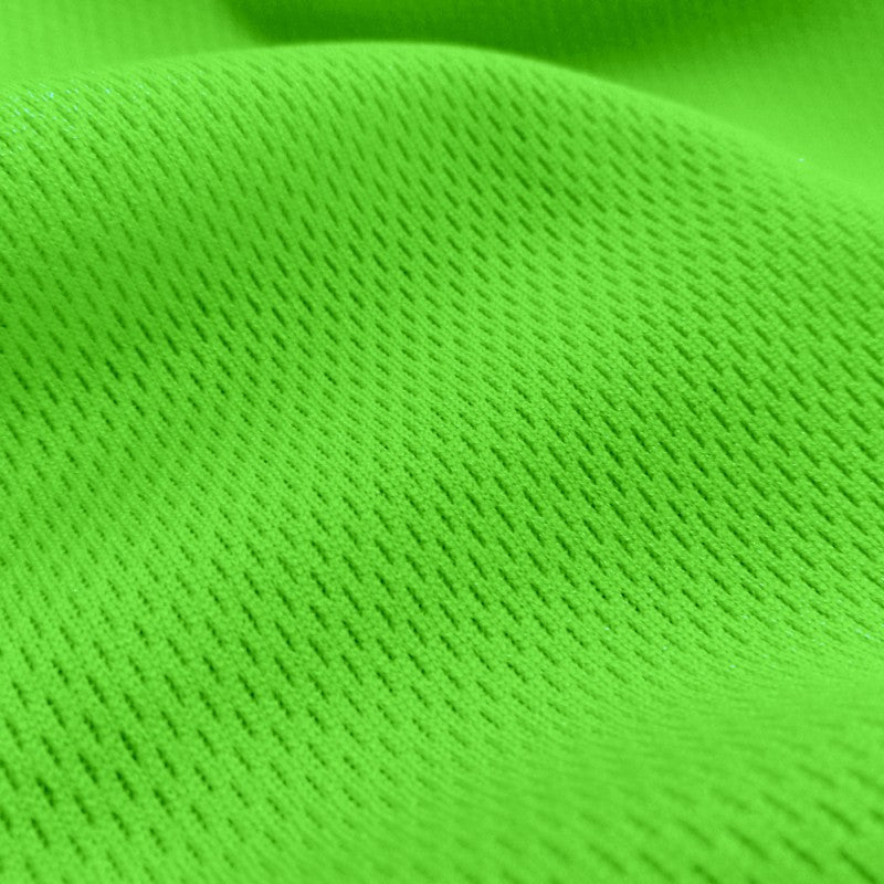 Dimple Mesh (Bird's Eye) fabric in Lime, sold by the yard