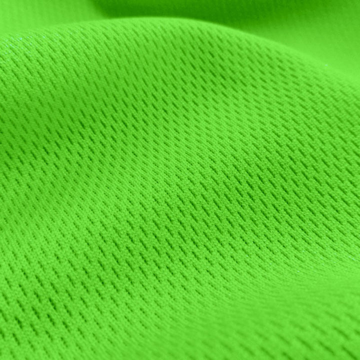 Dimple Mesh (Bird's Eye) fabric in Lime, sold by the yard