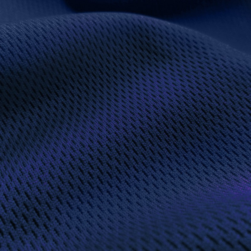 Dimple Mesh (Bird's Eye) fabric in Navy, sold by the yard
