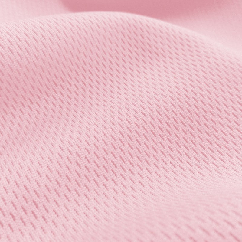 Dimple Mesh (Bird's Eye) fabric in Pink, sold by the yard