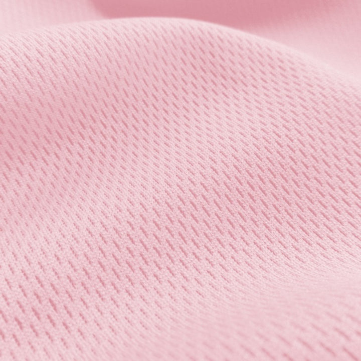 Dimple Mesh (Bird's Eye) fabric in Pink, sold by the yard