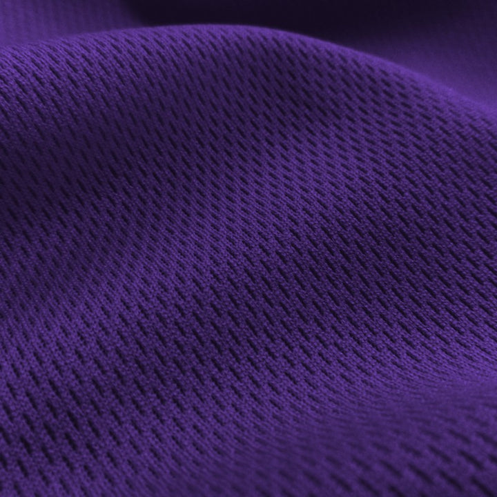 Dimple Mesh (Bird's Eye) fabric in Purple, sold by the yard