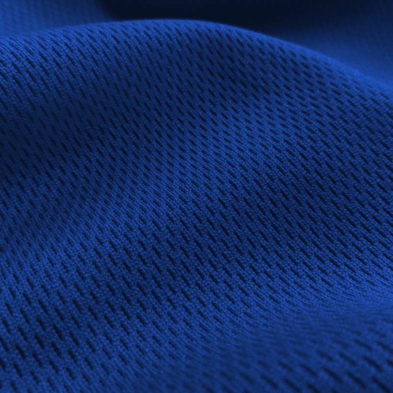 Heavy Dimple Mesh (Bird's Eye) fabric in Royal, sold by the yard
