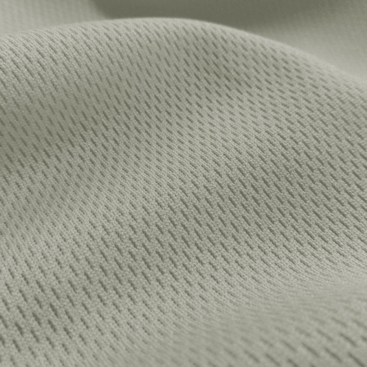 Dimple Mesh (Bird's Eye) fabric in Silver, sold by the yard