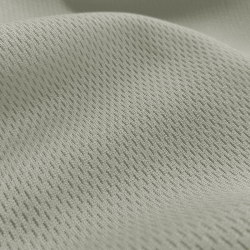 Heavy Dimple Mesh (Bird's Eye) fabric in Silver, sold by the yard
