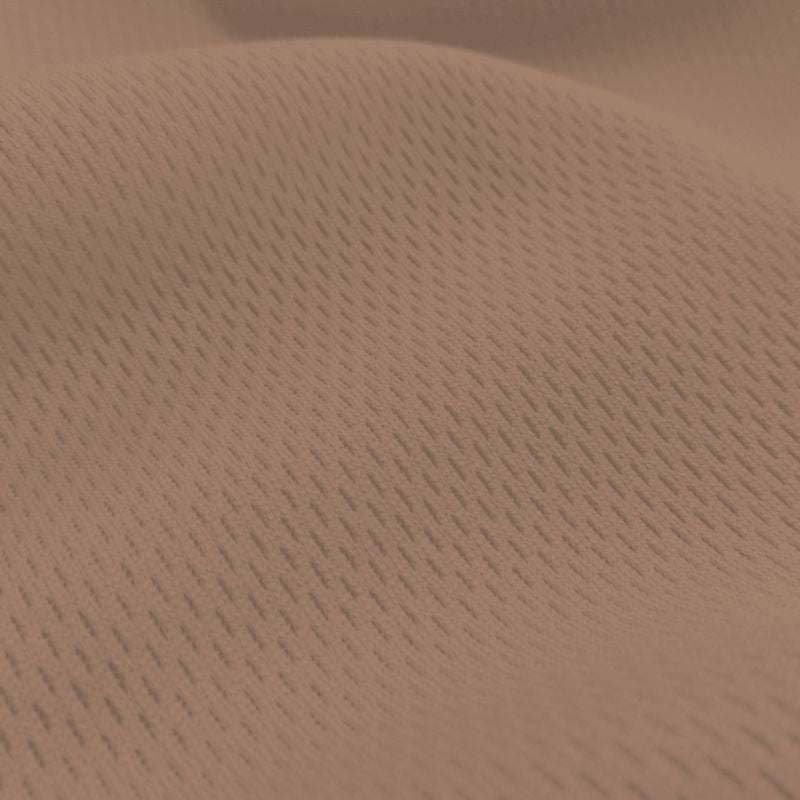 Dimple Mesh (Bird's Eye) fabric in Taupe, sold by the yard