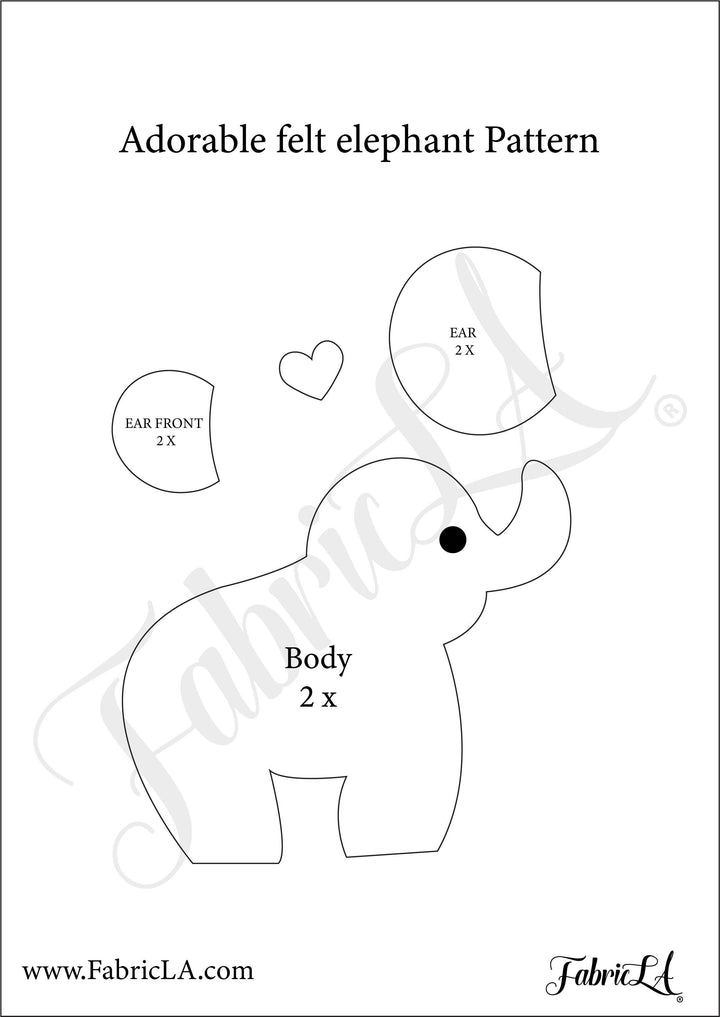 DIY Felt Elephant Craft Kit | Easy Beginner Sewing Project | Educational Toy | Ages 9 & Up