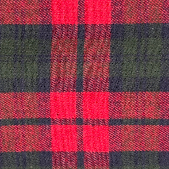 FabricLA 100% Cotton Flannel Fabric by the Yard – Soft 5oz, 60" Wide | Woodsman Scarlet Plaid | Quilting, Pajamas, Shirts, Blankets & Crafts | Style 24