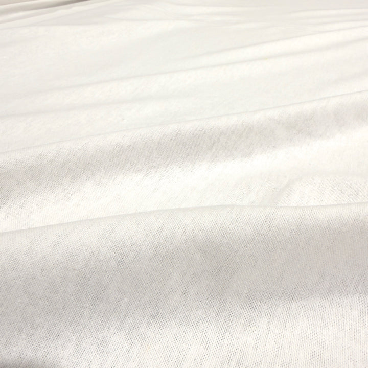 White 100% Cotton Flannel Fabric — 58/60" Wide, By the Yard | FabricLA