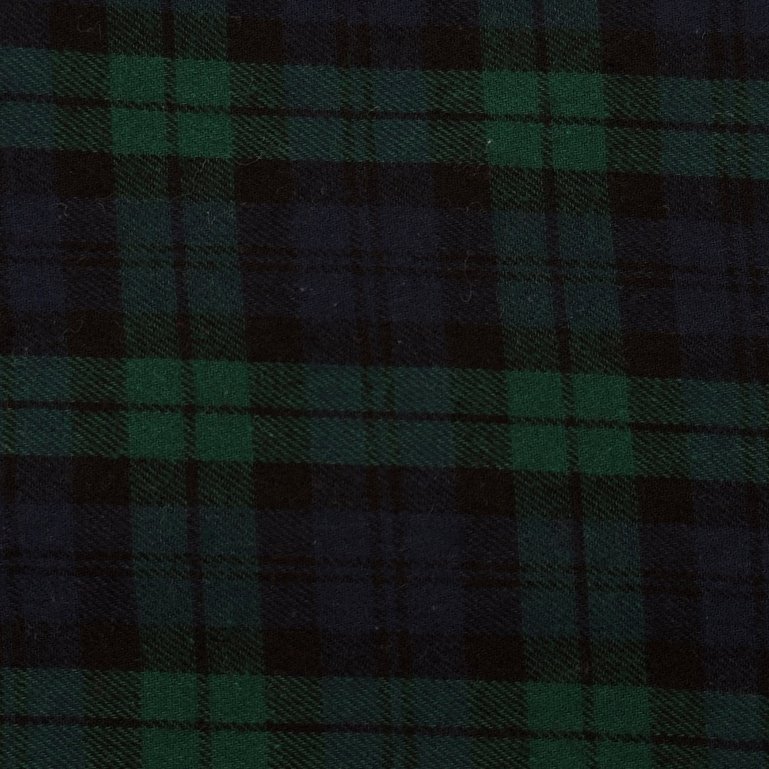 Tela de franela 100 % algodón FabricLA | 152 cm de ancho | Se vende por yarda | Para mantas, fundas de almohada, acolchado, costura, pijamas y camisas | Azul y verde | 5 