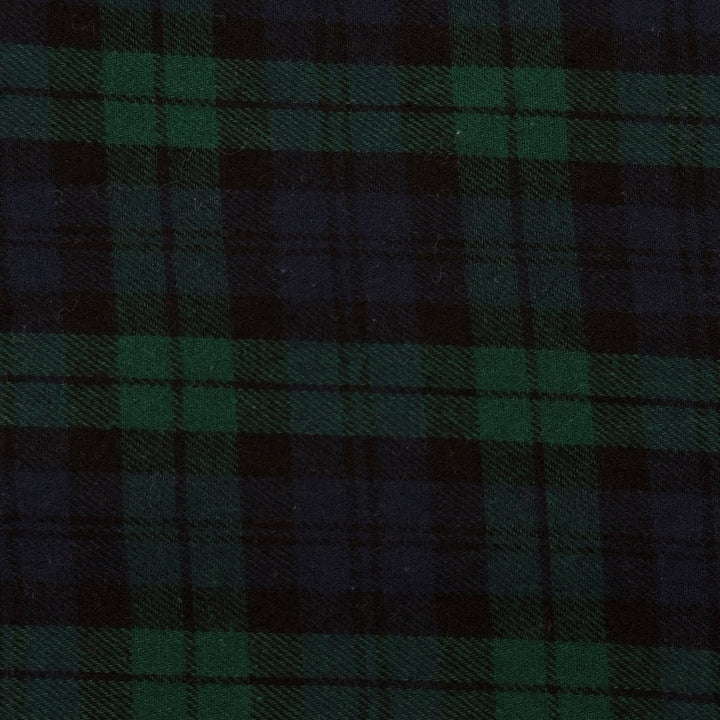 Tela de franela 100 % algodón FabricLA | 152 cm de ancho | Se vende por yarda | Para mantas, fundas de almohada, acolchado, costura, pijamas y camisas | Azul y verde | 5 