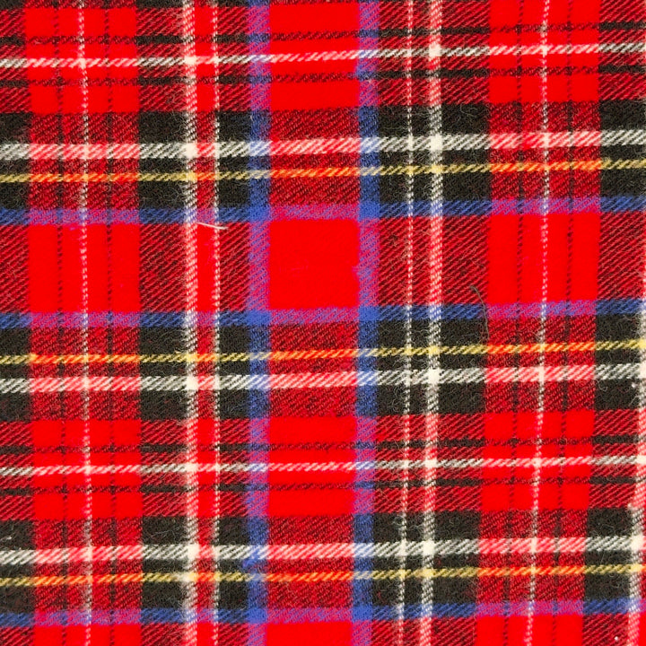 Red and black plaid fabric pattern