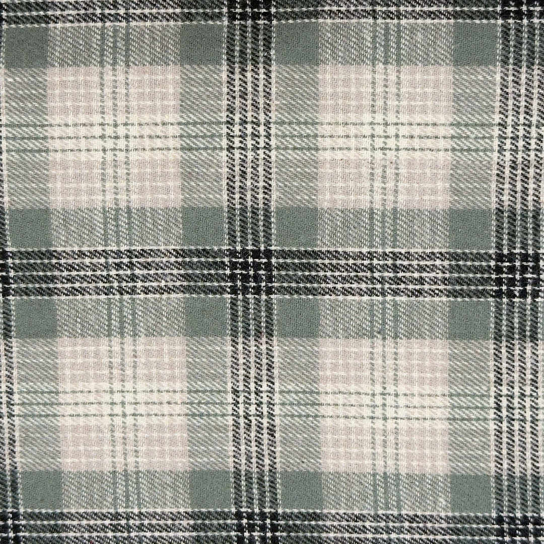 Plaid pattern with sage and black colors