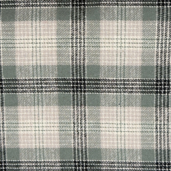 Plaid pattern with sage and black colors
