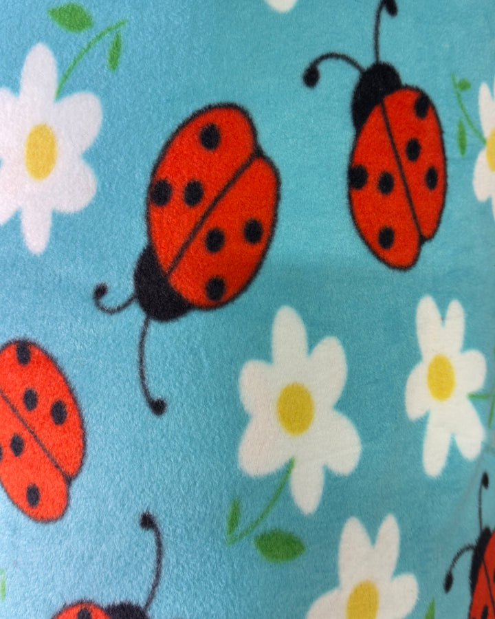 Ladybug Print polar fleece swatch