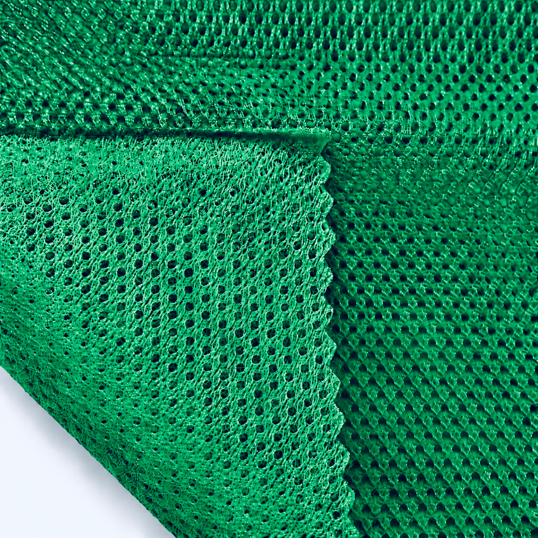 Tejido de micromalla 100 % poliéster, 152 cm de ancho, color negro