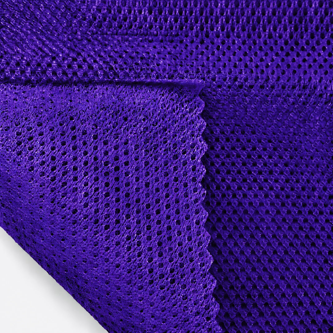 Tejido de micromalla 100 % poliéster, 152 cm de ancho, color negro
