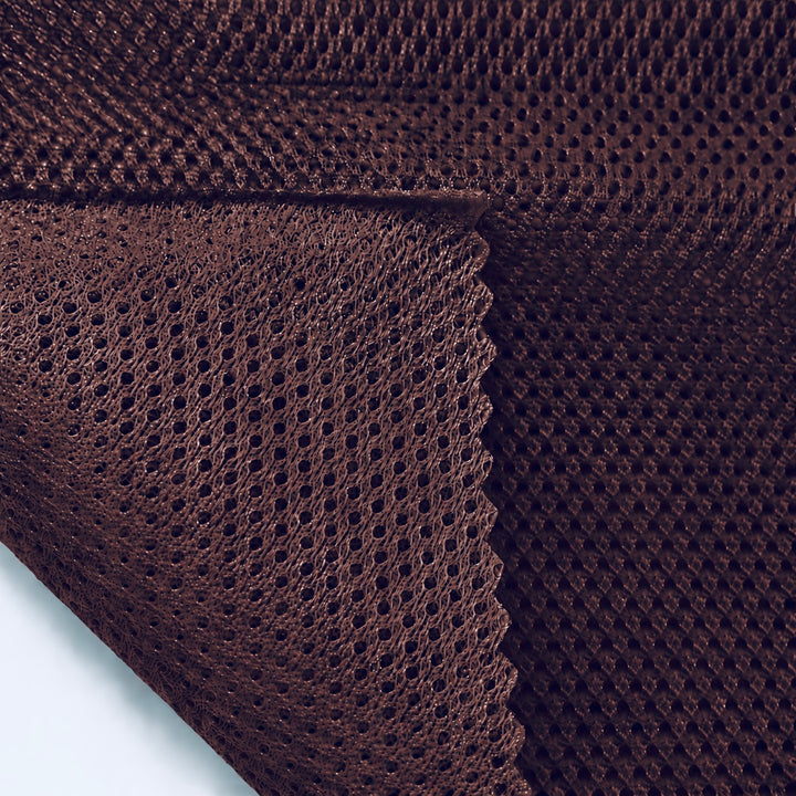 Tejido de micromalla 100 % poliéster, 152 cm de ancho, color negro
