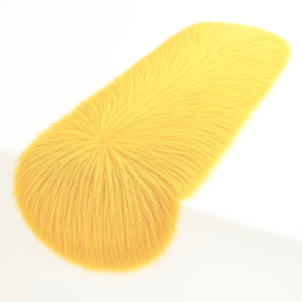 Luxurious Shaggy Faux Fur Tablecloth | Elegant Faux Fur for Dining Table by FabricLA