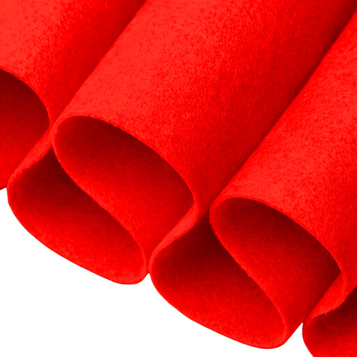 Tela de fieltro acrílico naranja intenso FabricLA - 160 g/yd² - 183 cm de ancho | 1,6 mm de grosor por yarda - Ideal para manualidades llamativas y decoración llamativa