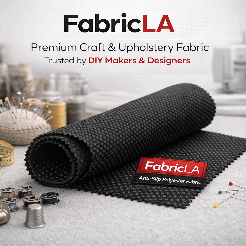 Non Slip Fabric by FabricLA showcasing silicone dot texture for crafting and upholstery.