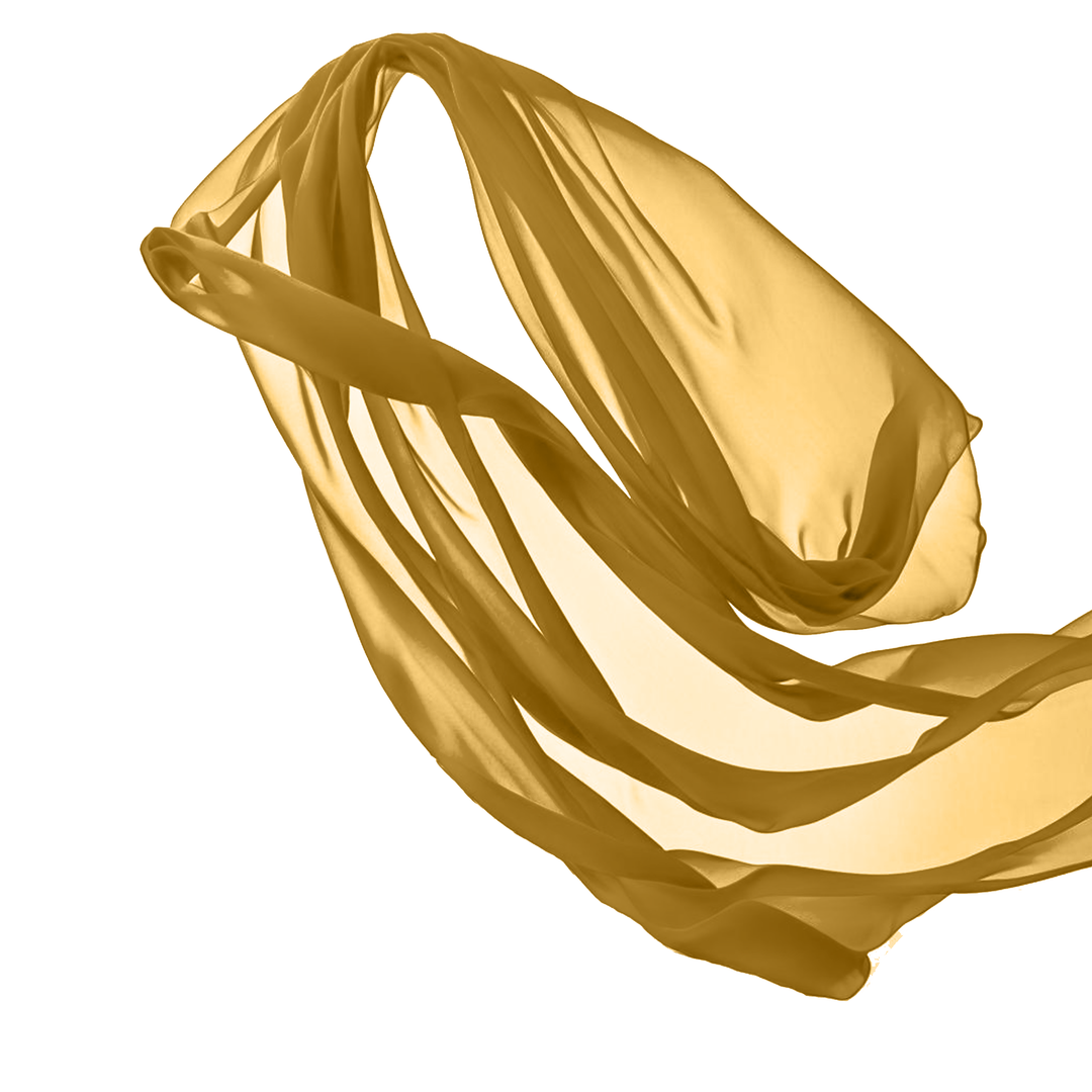 Chiffon Fabric | Gold - Soft Lightweight Polyester | 60" Wide