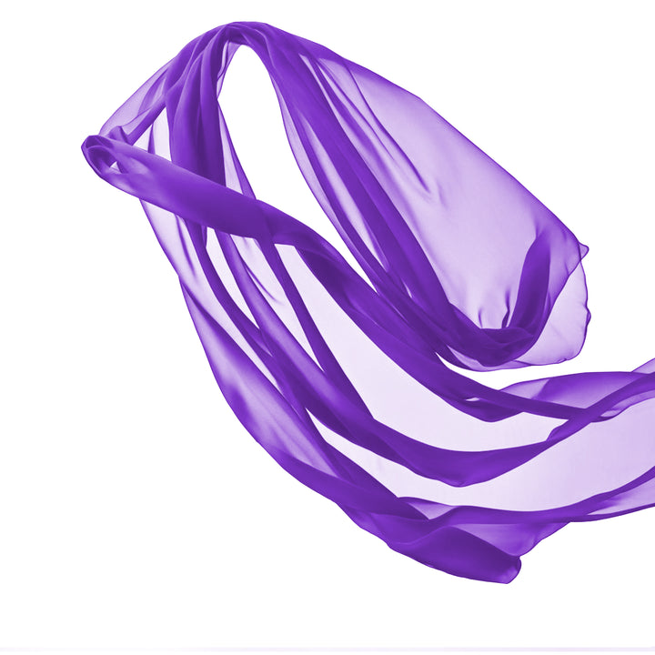 Tela de gasa morada por yarda: suave y ligera, 100 % poliéster, 152 cm de ancho | FabricLA