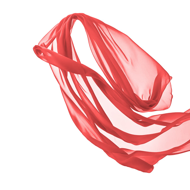 Chiffon Fabric by the Yard – Coral 60” Wide Soft Lightweight Polyester