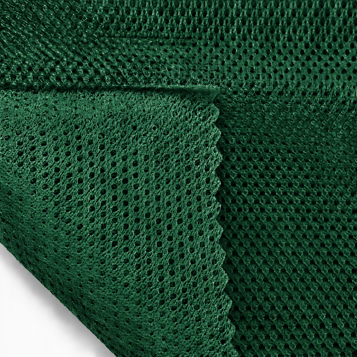 Tejido de micromalla 100 % poliéster, 152 cm de ancho, color negro