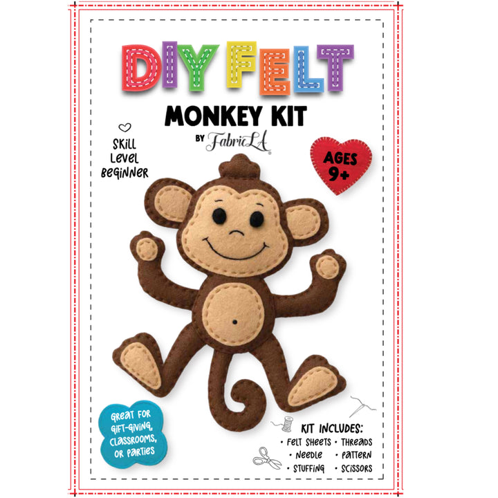 Create & Give Back: DIY Felt Monkey Kit – Fun, Easy, and Meaningful!