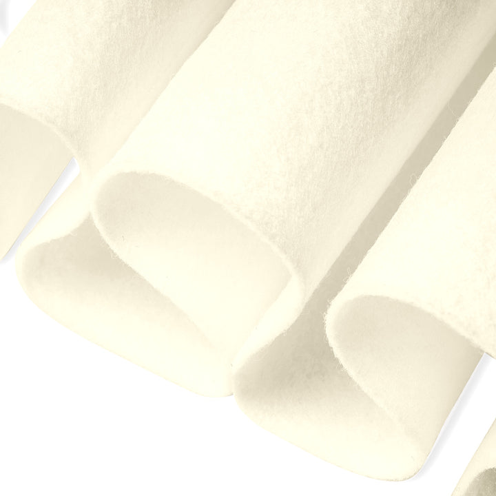 FabricLA Ivory Acrylic Felt Fabric - 160gms/sq. Yd - 72" Wide | 1.6mm Thick by the Yard - Ideal for Timeless Crafts and Luxurious Decor