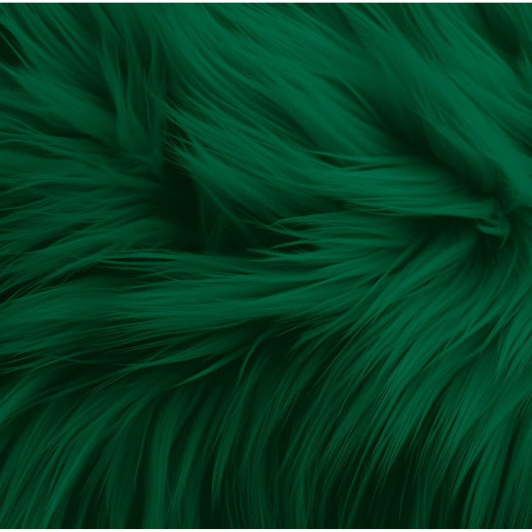 Round Shaggy Faux Fur Fabric - 40 inches Diameter - Circular Fluffy Faux Fur for Home Decor