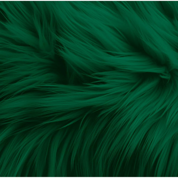 Round Shaggy Faux Fur Fabric - 40 inches Diameter - Circular Fluffy Faux Fur for Home Decor