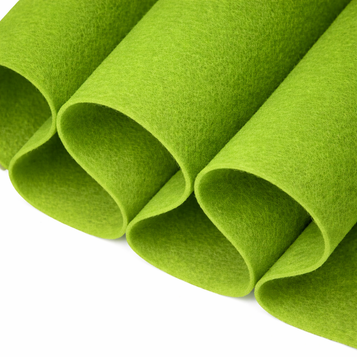 FabricLA Lime Acrylic Felt Fabric - 160gms/sq. Yd - 72" Wide | 1.6mm Thick by the Yard - Perfect for Vibrant Crafts and Eye-Catching Decor