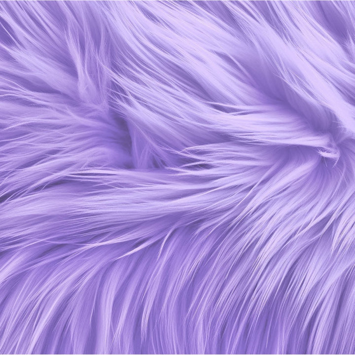 Round Shaggy Faux Fur Fabric - 40 inches Diameter - Circular Fluffy Faux Fur for Home Decor
