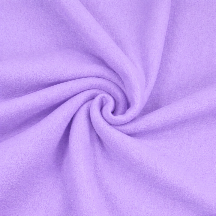 Anti-Pill Polar Fleece Fabric in lavender swirl pattern, soft texture perfect for crafts and apparel.