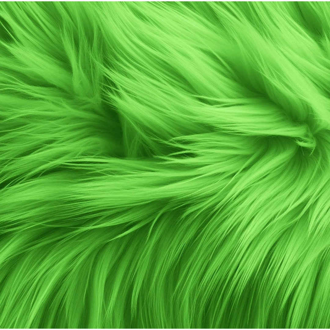 Round Shaggy Faux Fur Fabric - 40 inches Diameter - Circular Fluffy Faux Fur for Home Decor